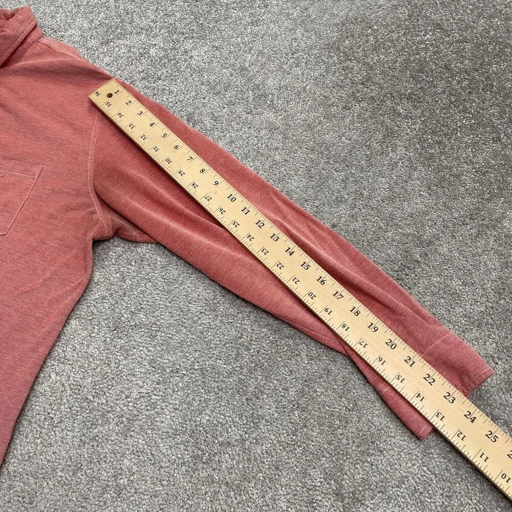 Bonobos Standard Fit Button Down Shirt Mens XL Brick Red Long Sleeve Cotton Knit